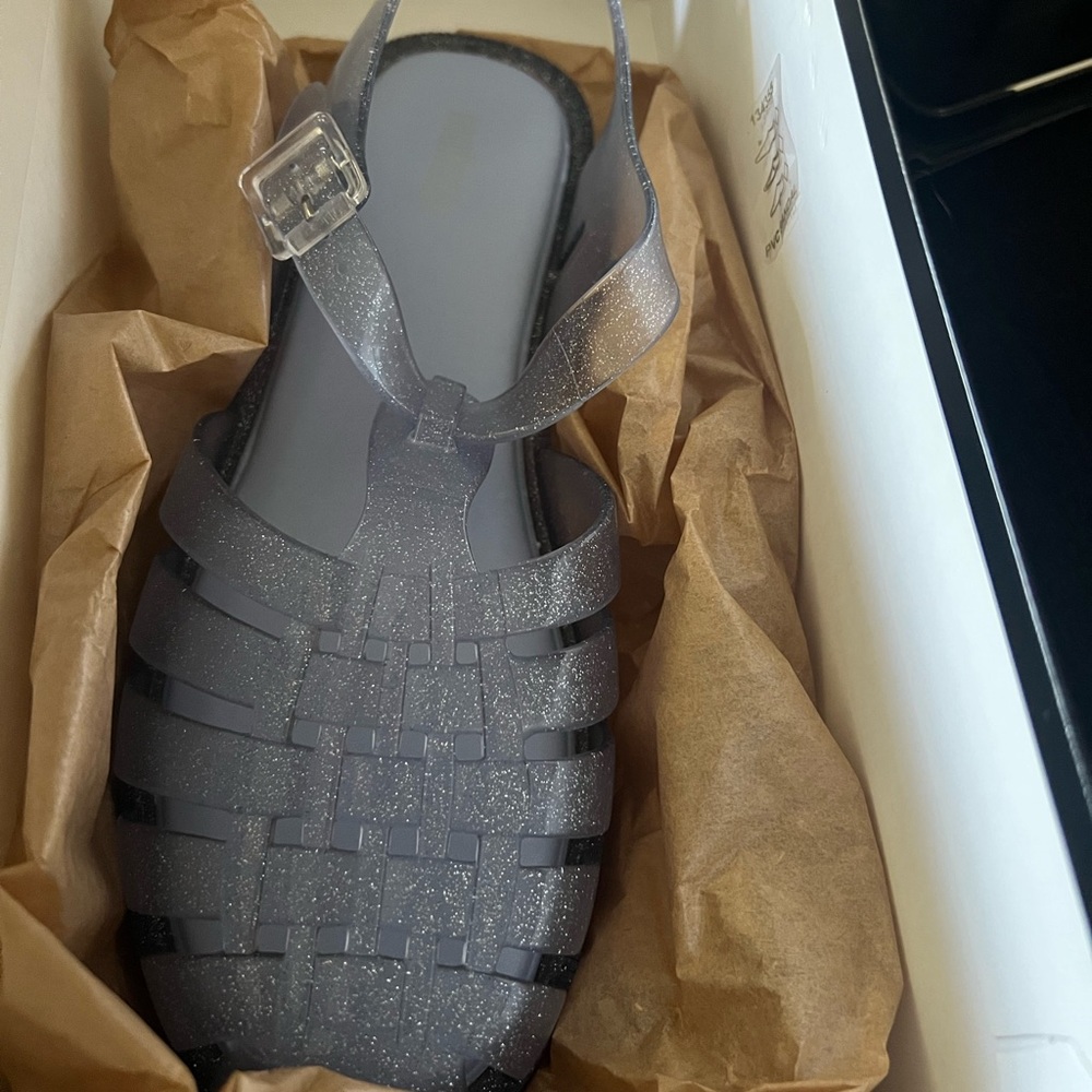 Melissa lavender sparkle jelly shoe size 7